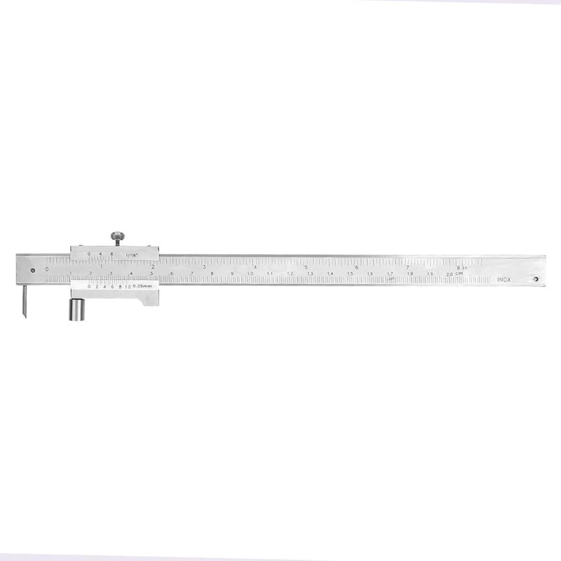 Ktsxxops 200mm Metal Scriber Calipers, Marking Gauge Calipers, 0-8 inch Carbide Parallel Cross Caliper for Scribing Iron, Steel, Wood and Other Materials - Image 5